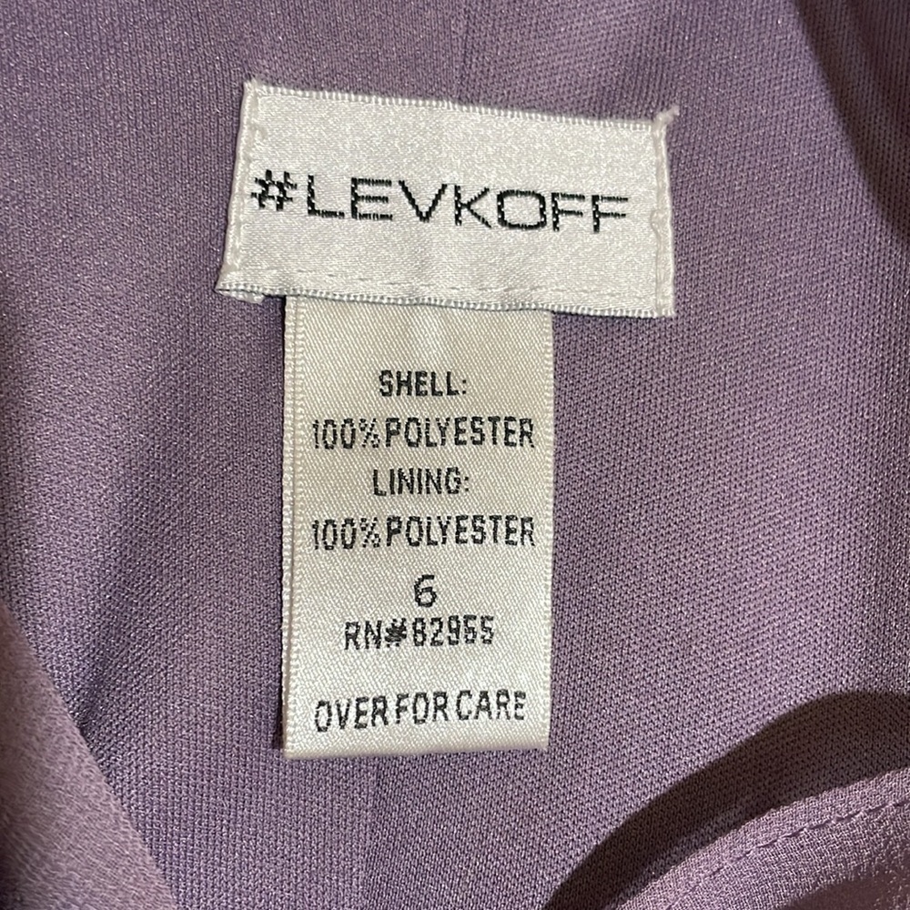 Levkoff lavender Halter Bridesmaids Dress Prom Dress Occasions Dress Size 6 - Picture 9 of 11